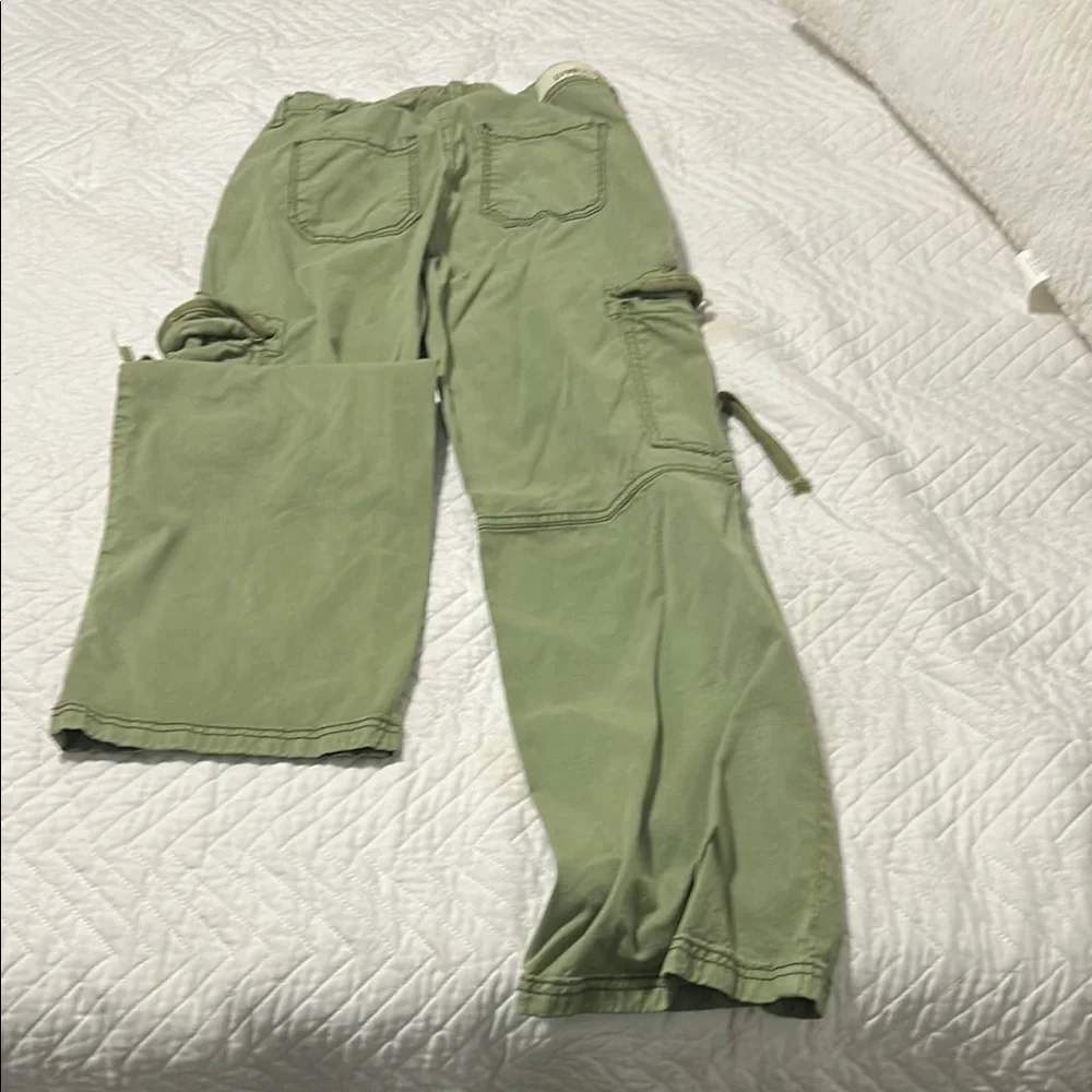 Olive Green Boot Cut Pants - Picture 5 of 6